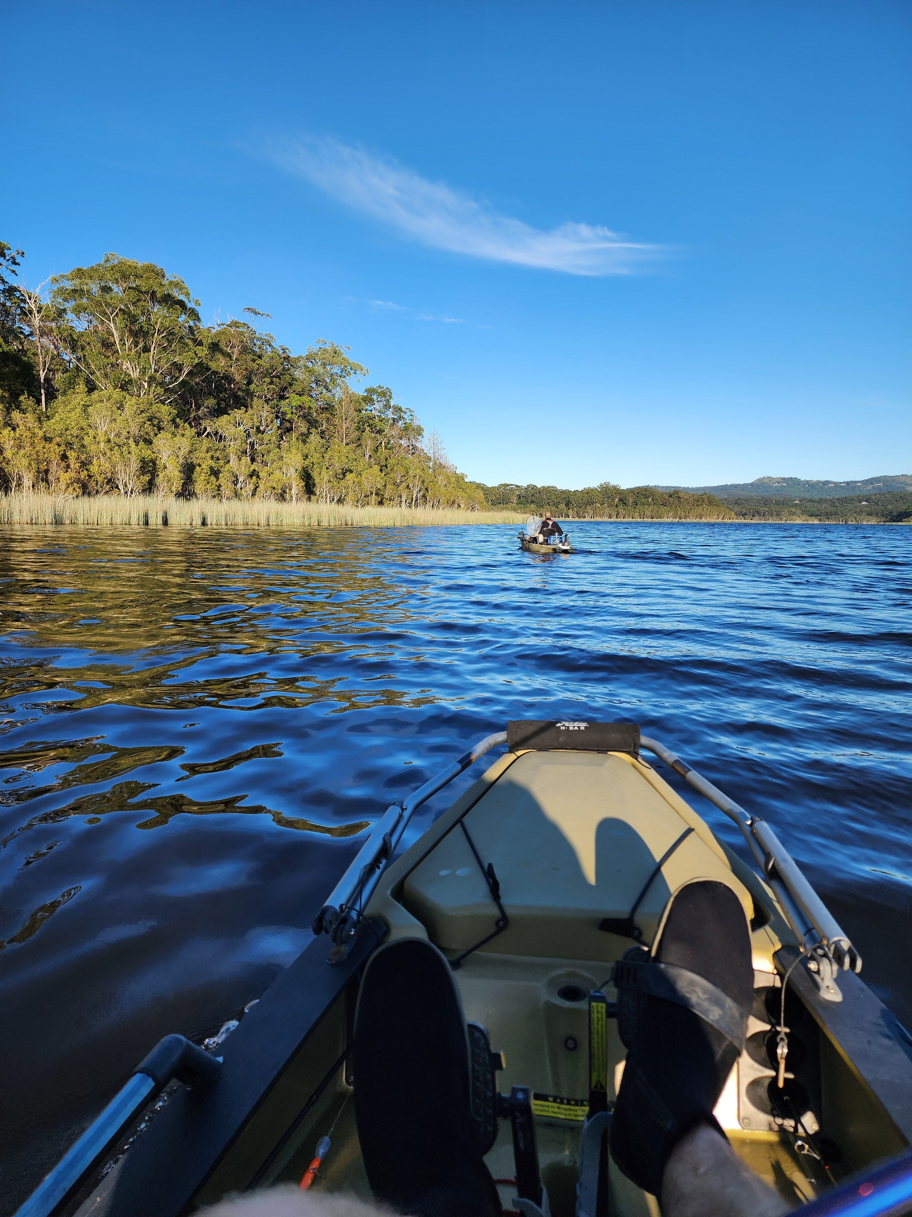 On the water, somewhere along the journey